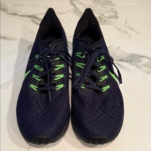 Men's Seahawks Zoom Pegasus Navy and Green Athletic Shoes